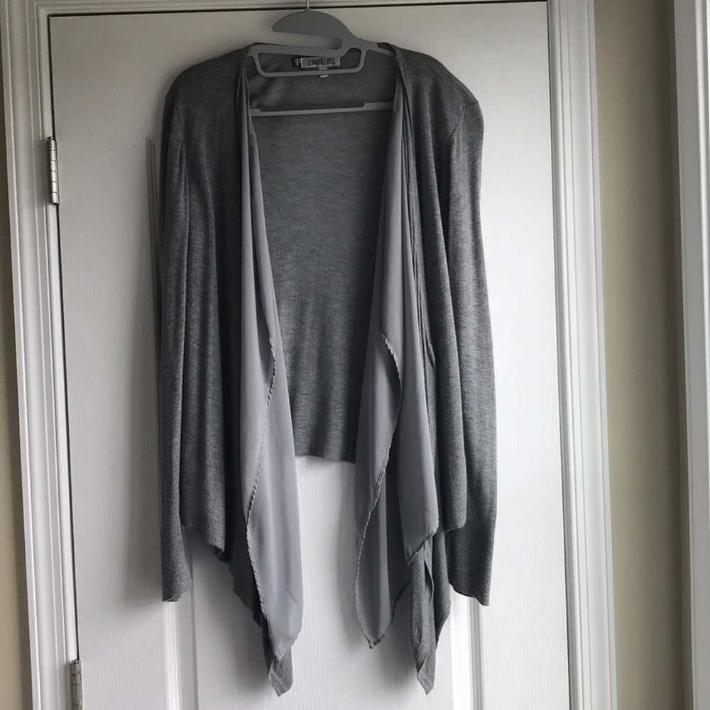 Jennifer Lopez Gray Cardigan